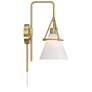 Watch A Video About the Possini Euro Casmere Modern Gold Plug In Wall Sconce
