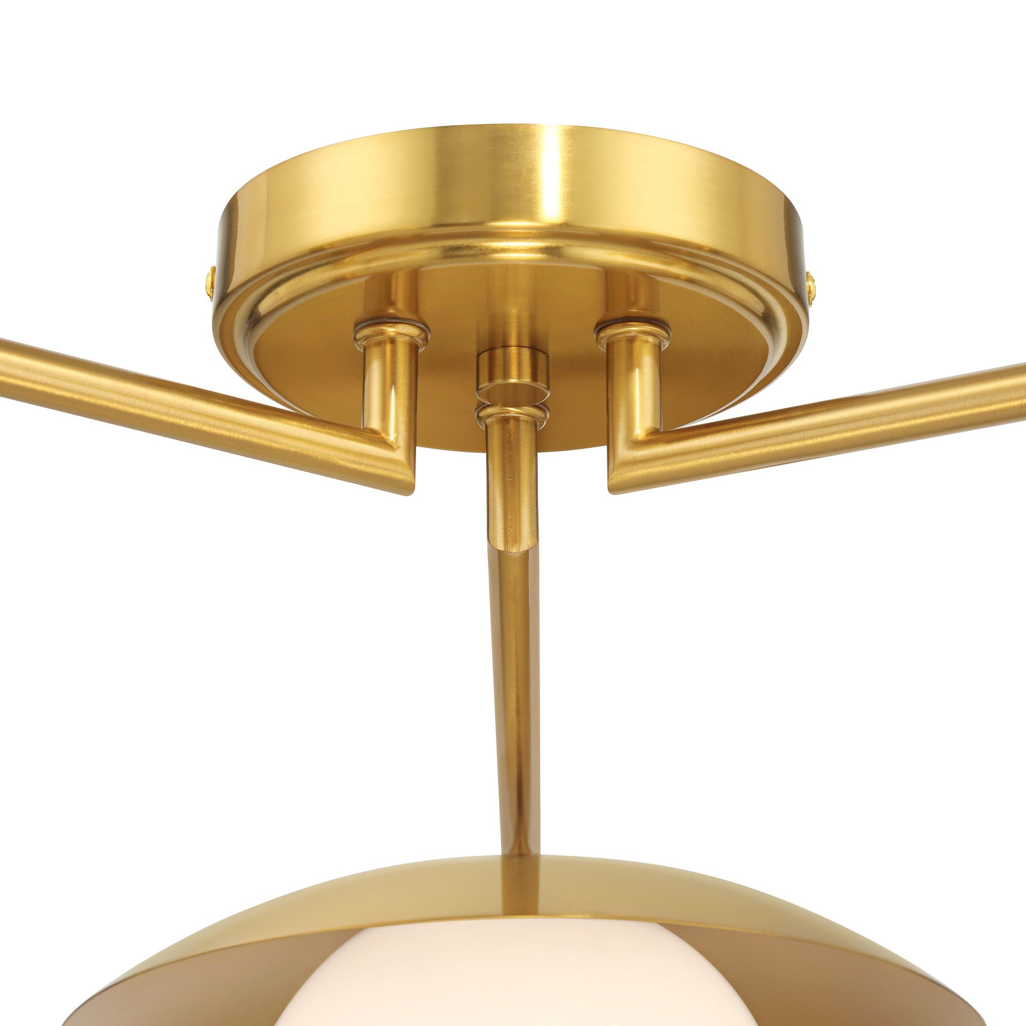 Image 5 Possini Euro Casoria 32" Wide Brass Gold Opal 3-Light Ceiling Light more views