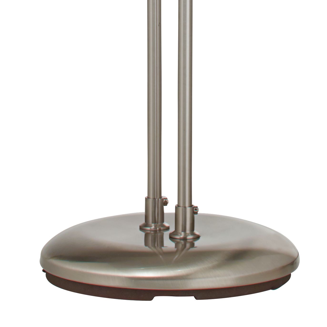 Image 6 Possini Euro Casper Adjustable Nickel 2-Light LED Pharmacy Floor Lamp more views