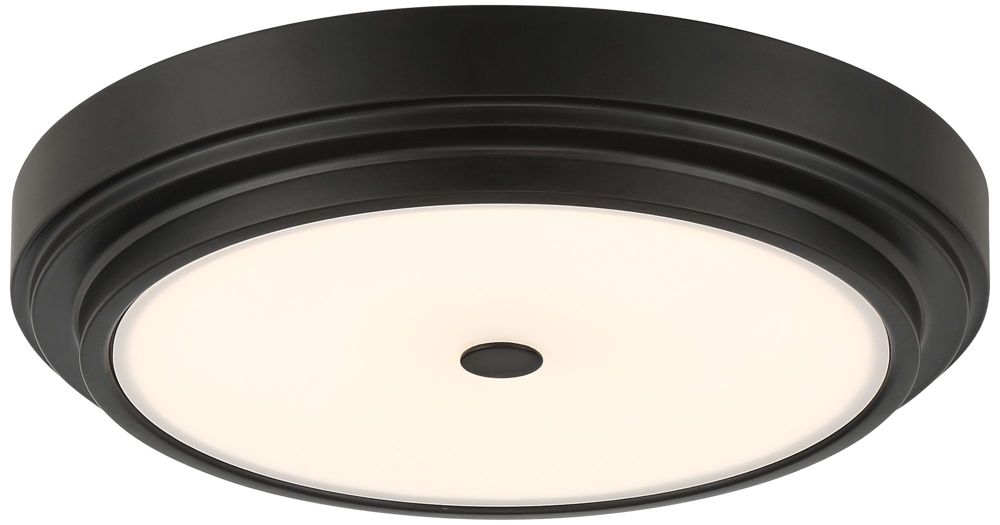Image 2 Possini Euro Cassandra 14" Wide Black LED Modern Ceiling Light
