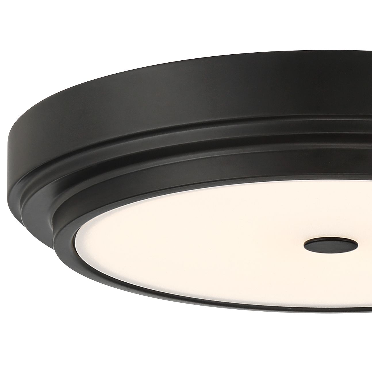 Image 3 Possini Euro Cassandra 14" Wide Black LED Modern Ceiling Light more views