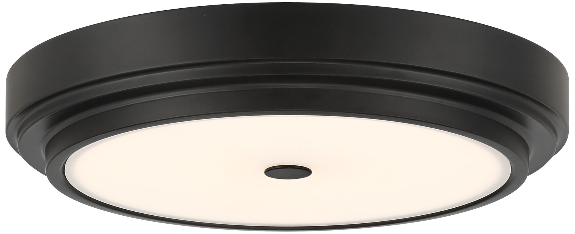 Image 5 Possini Euro Cassandra 14" Wide Black LED Modern Ceiling Light more views