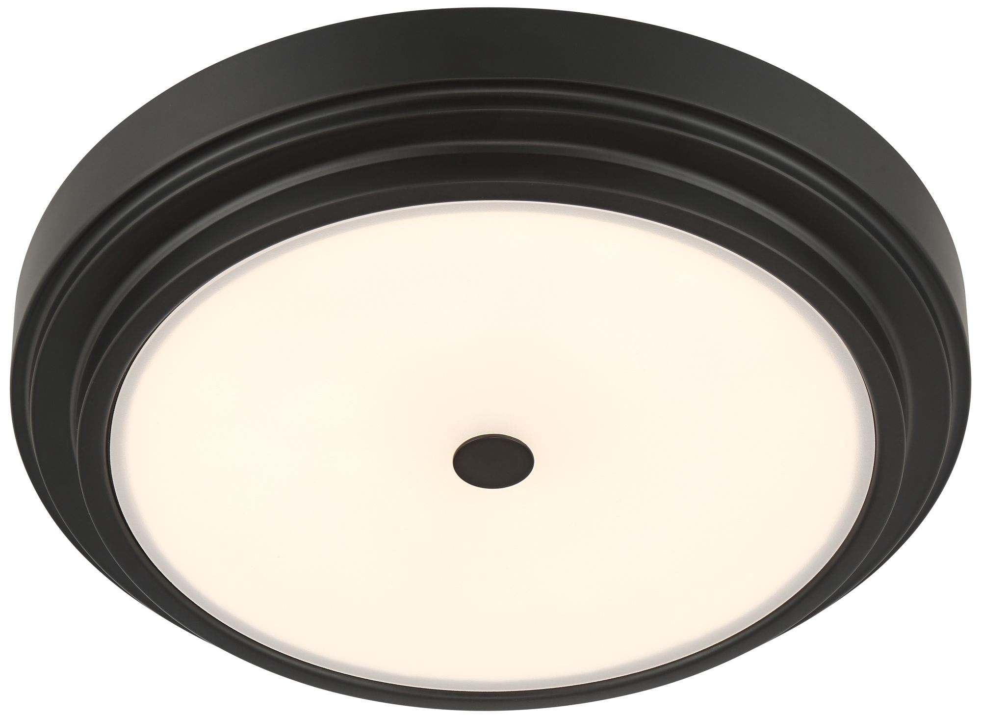Image 6 Possini Euro Cassandra 14" Wide Black LED Modern Ceiling Light more views