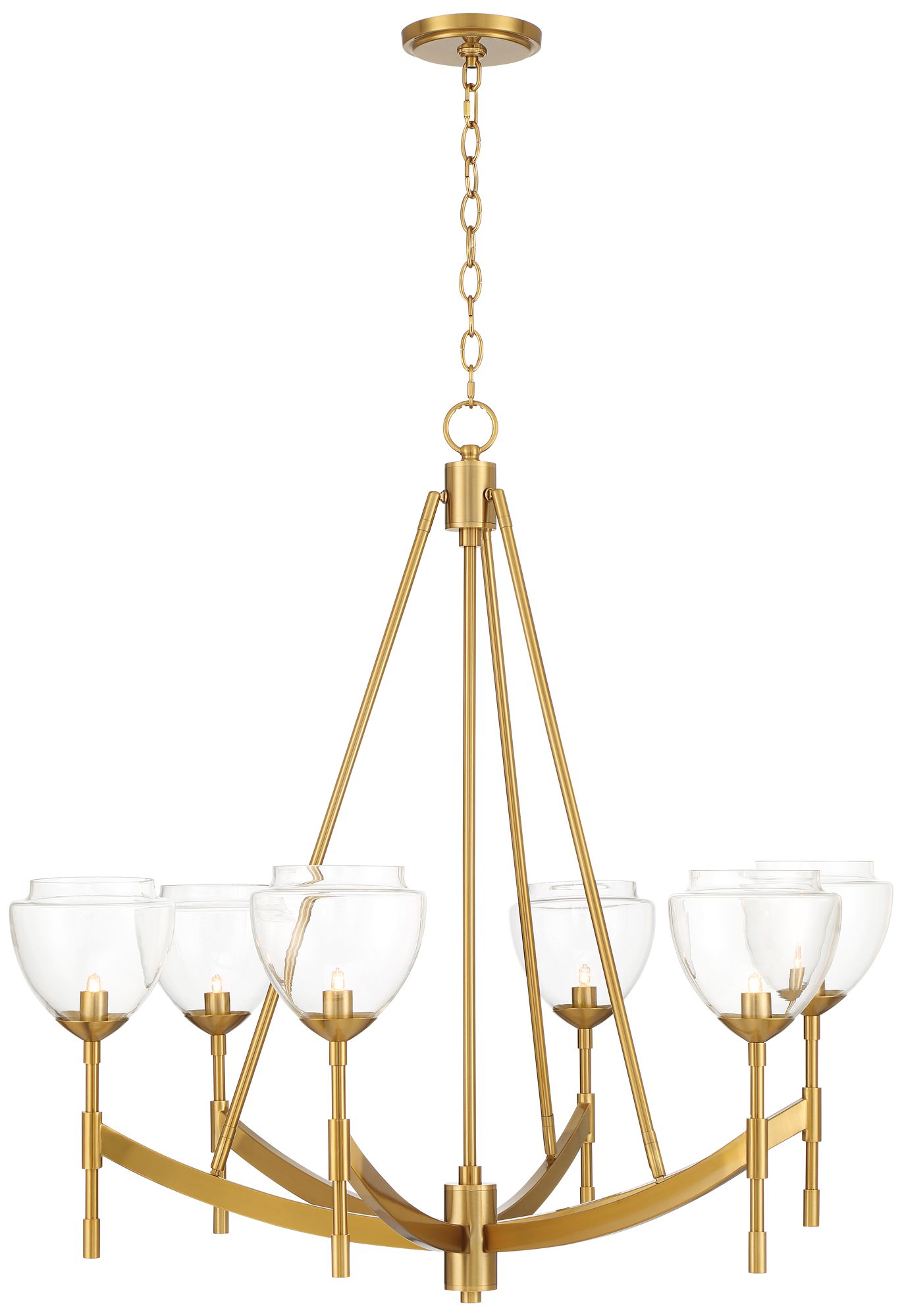 Watch A Video About the Possini Euro Cassidy Antique Brass 6 Light Chandelier