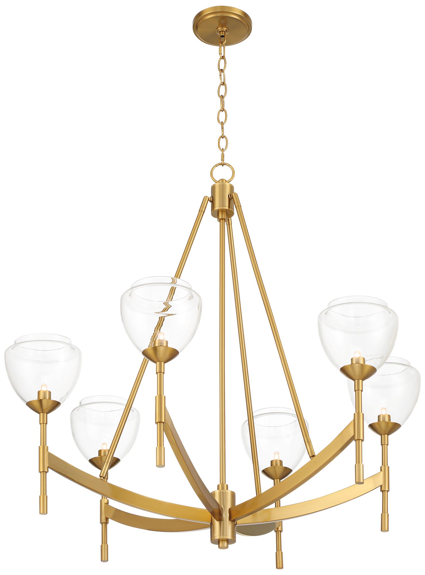 Watch A Video About the Possini Euro Cassidy Antique Brass 6 Light Chandelier