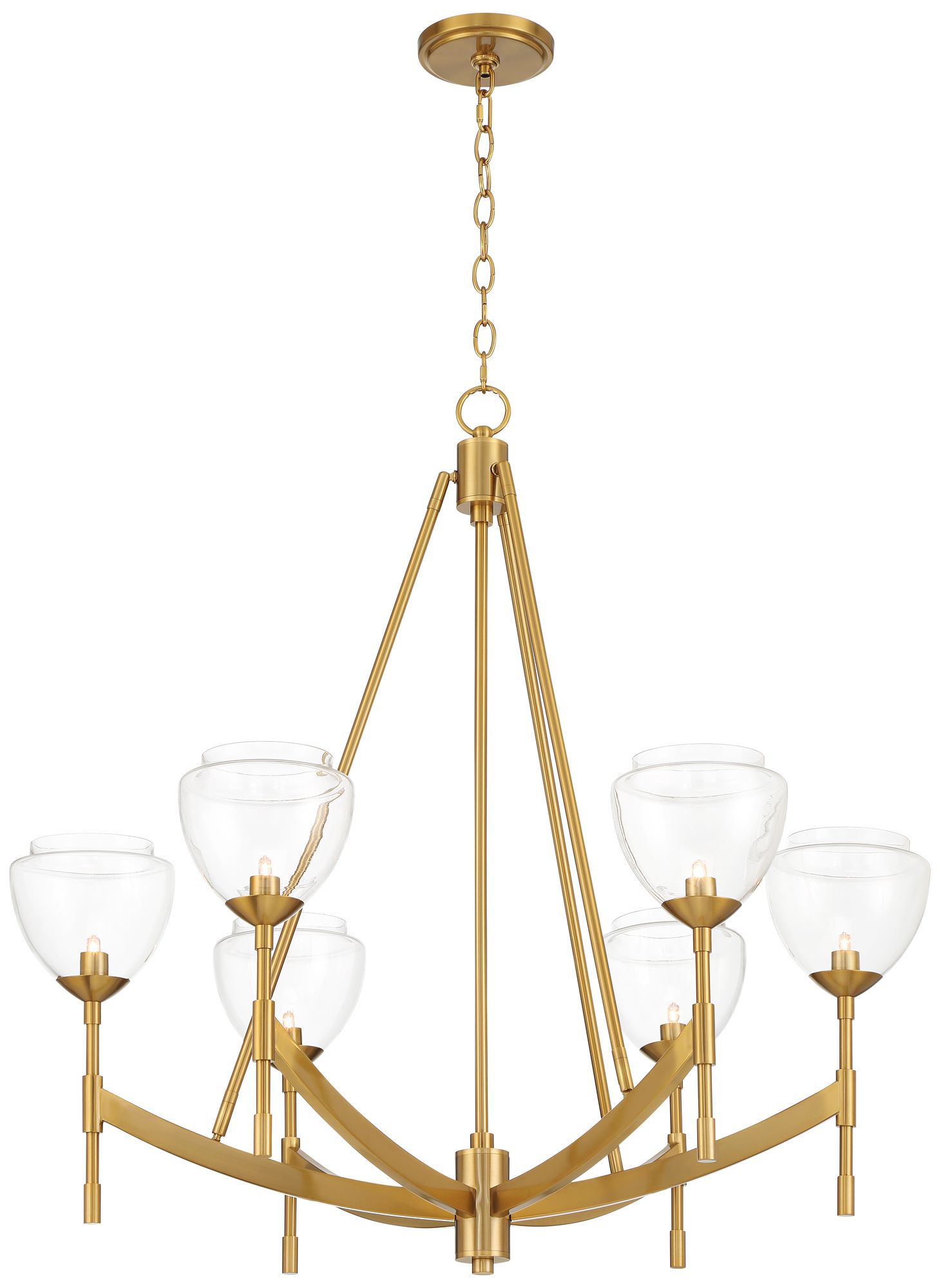 Watch A Video About the Possini Euro Cassidy Antique Brass 6 Light Chandelier
