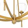 Watch A Video About the Possini Euro Cassidy Antique Brass 6 Light Chandelier