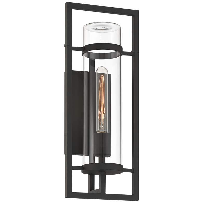 Image 2 Possini Euro Castello 18"H Sand Black Marine Grade Outdoor Wall Light