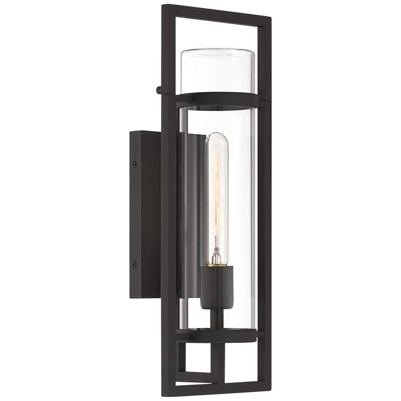 Image 7 Possini Euro Castello 18"H Sand Black Marine Grade Outdoor Wall Light more views