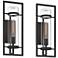 Possini Euro Castello 18"H Sand Black Wall Sconce Set of 2