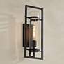 1_Possini Euro Castello 18"H Sand Black Wall Sconce