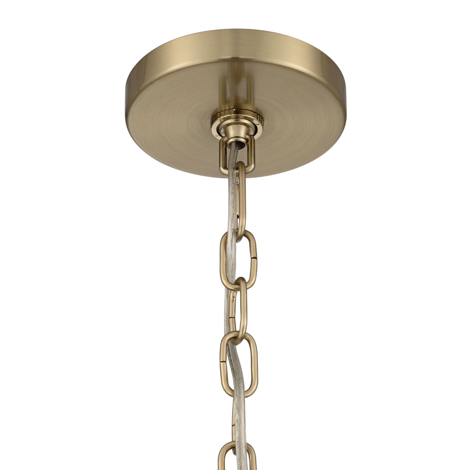 Image 6 Possini Euro Catherine 9"W Satin Brass Twist Glass Mini Pendant Light more views