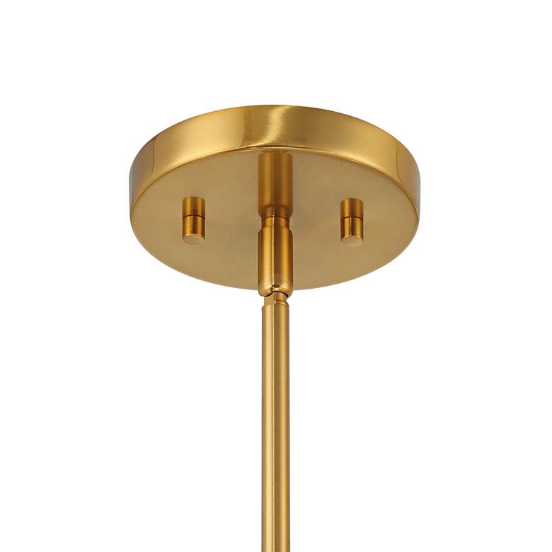 Image 6 Possini Euro Caulfield 26" Wide Gold and Glass 5-Light Chandelier more views