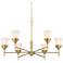 Possini Euro Caulfield 36" Wide Gold 6-Light Chandelier