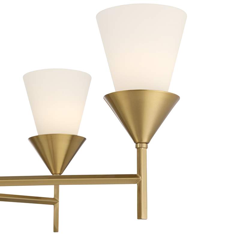 Image 3 Possini Euro Caulfield 36" Wide Gold 6-Light Chandelier more views