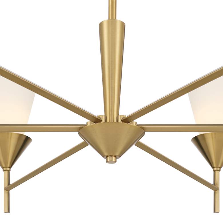 Image 4 Possini Euro Caulfield 36" Wide Gold 6-Light Chandelier more views