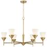 Watch A Video About the Possini Euro Caulfield Gold 6 Light Chandelier
