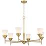 Watch A Video About the Possini Euro Caulfield Gold 6 Light Chandelier