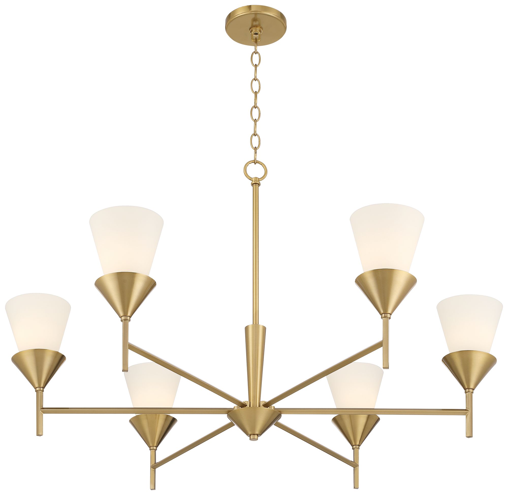 Watch A Video About the Possini Euro Caulfield Gold 6 Light Chandelier