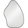 3_Possini Euro Cavandish 28" x 38" Matte Black Modern Wall Mirror