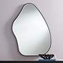 2_Possini Euro Cavandish 28" x 38" Matte Black Modern Wall Mirror