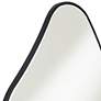 4_Possini Euro Cavandish 28" x 38" Matte Black Modern Wall Mirror more views
