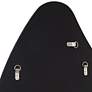 5_Possini Euro Cavandish 28" x 38" Matte Black Modern Wall Mirror more views
