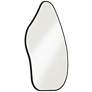 7_Possini Euro Cavandish 28" x 38" Matte Black Modern Wall Mirror more views