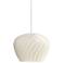 Possini Euro Cavelli 15" Wide Modern Dome White Swirl Pendant Light