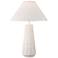 Possini Euro Cayon 30 1/2" Pleated Shade Modern White Table Lamp