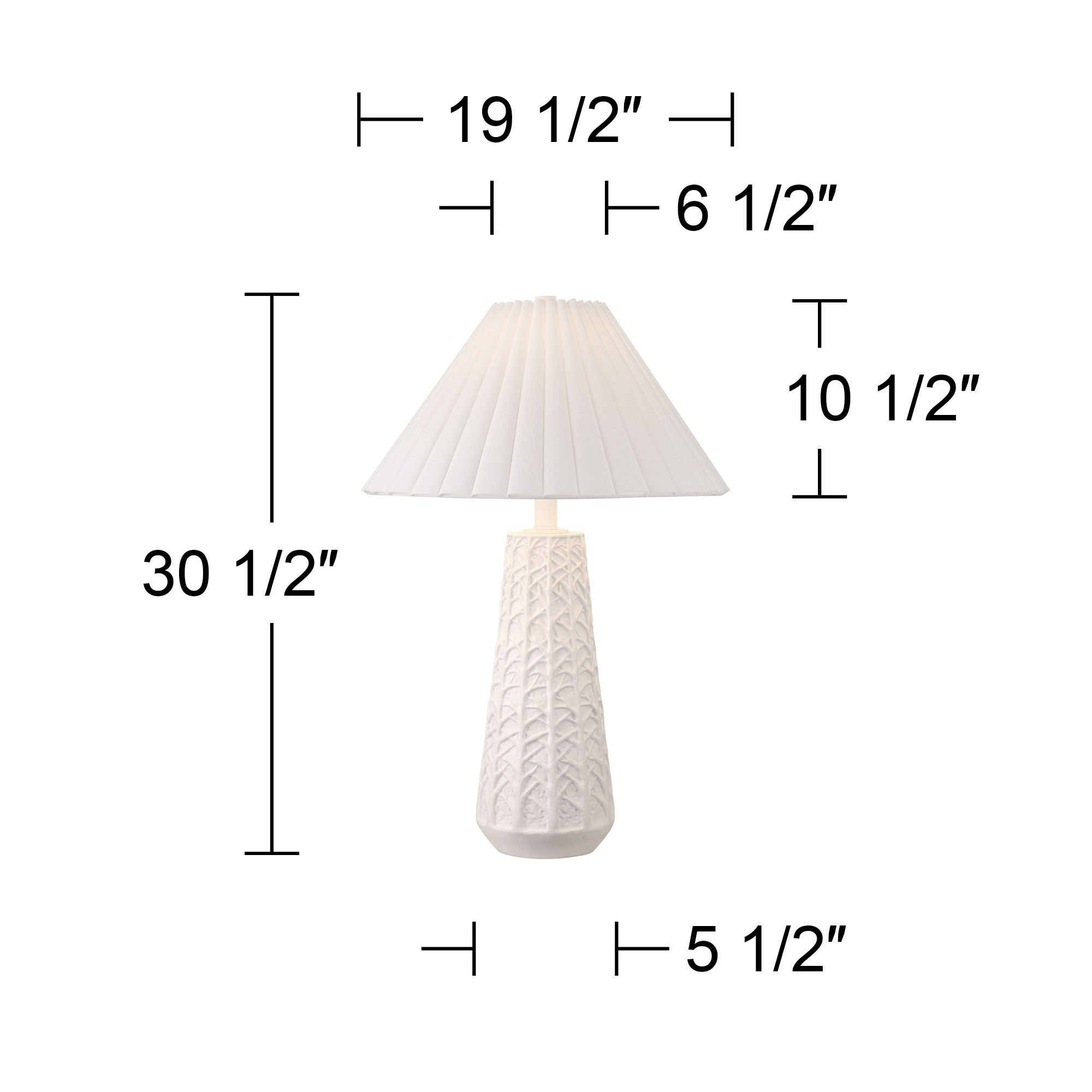 Watch A Video About the Possini Euro Cayon Pleated Shade Modern White Table Lamp