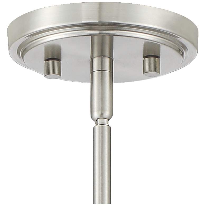 Image 4 Possini Euro Cecil 11" Wide Glass and Nickel Modern Mini Pendant more views