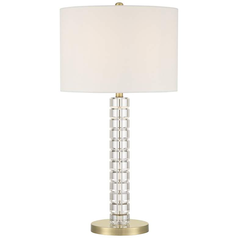 Image 2 Possini Euro Cecil 31" High Modern Brass and Clear Acrylic Table Lamp