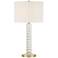 Possini Euro Cecil 31" High Modern Brass and Clear Acrylic Table Lamp