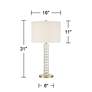 Possini Euro Cecil 31" High Modern Brass and Clear Acrylic Table Lamp