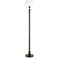 Possini Euro Cecil Oil-Rubbed Bronze and Clear Glass Torchiere Floor Lamp