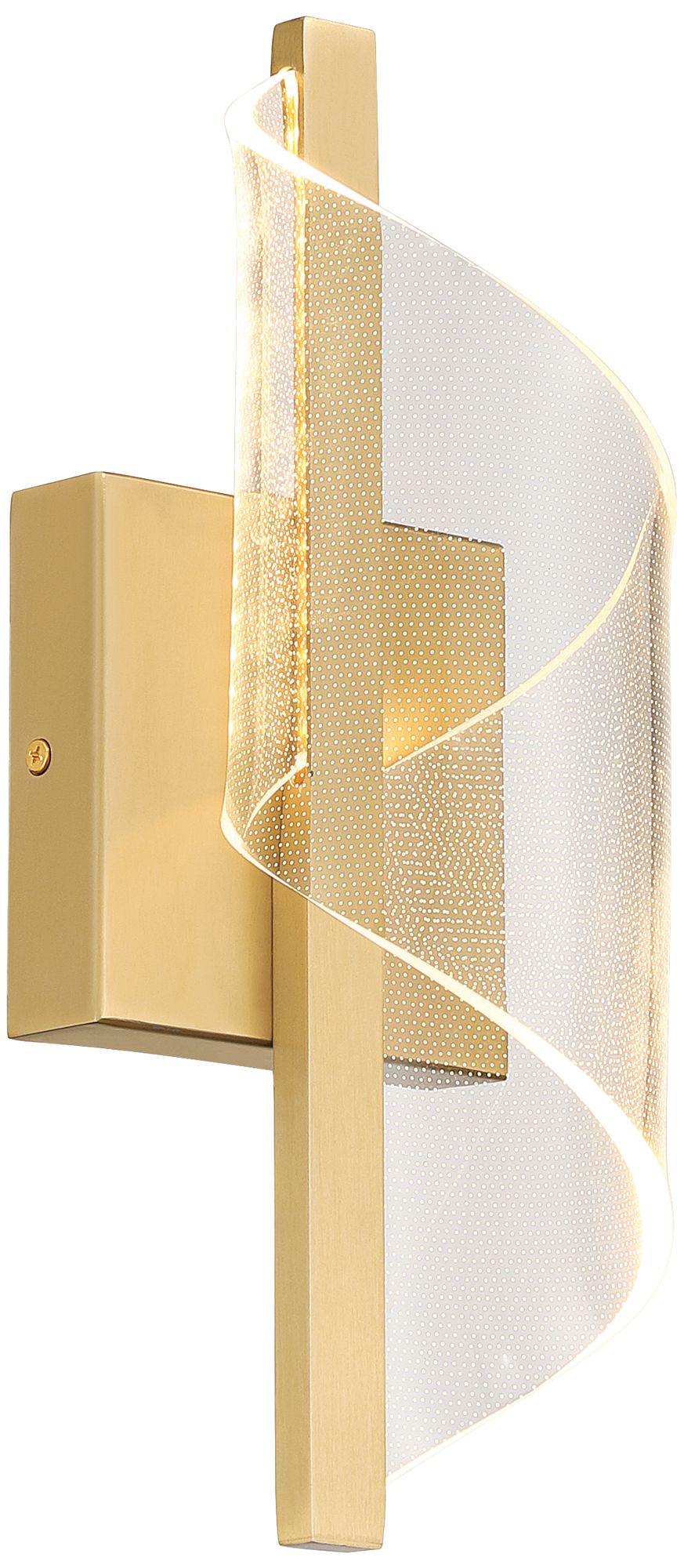 Possini Euro Cecila 13" High Brushed Gold CCT LED Wall Sconce