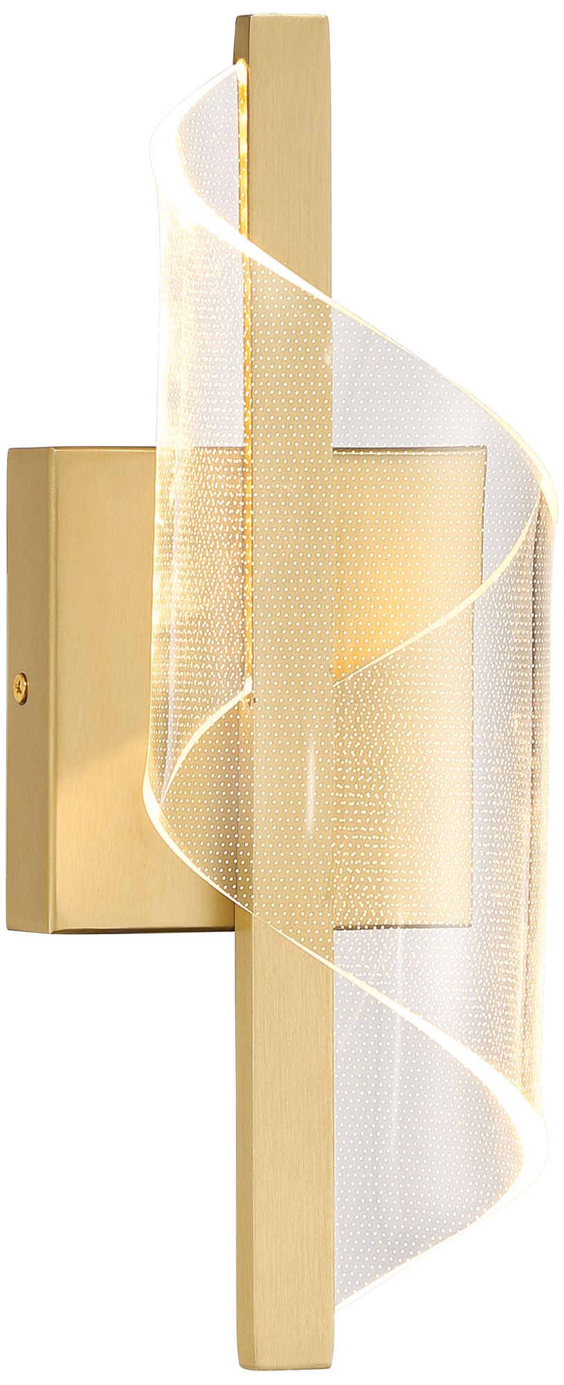 Image 2 Possini Euro Cecilia 13" High Brushed Gold CCT LED Wall Sconce