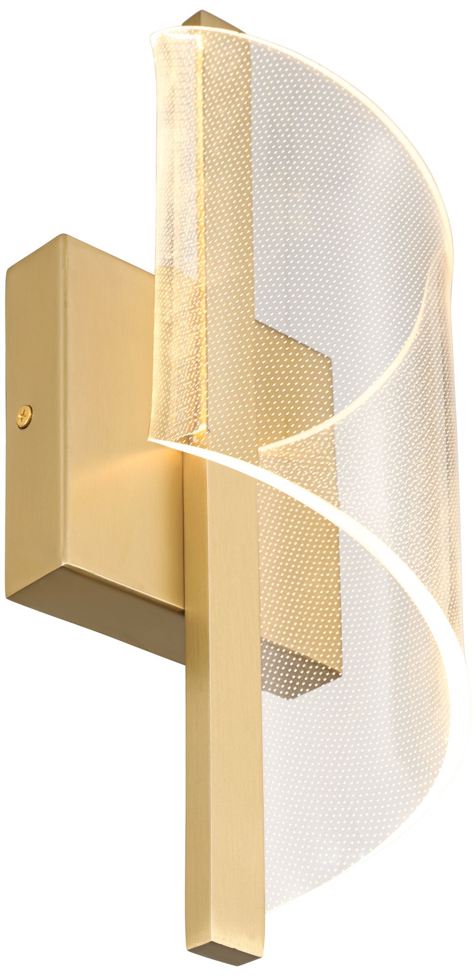 Image 4 Possini Euro Cecilia 13" High Brushed Gold CCT LED Wall Sconce more views