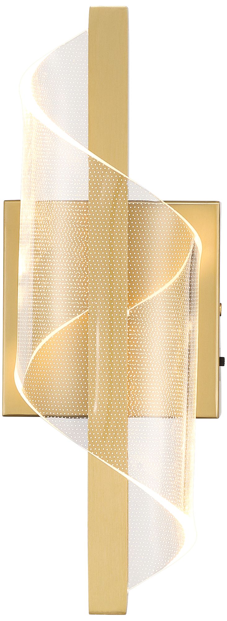 Image 6 Possini Euro Cecilia 13" High Brushed Gold CCT LED Wall Sconce more views