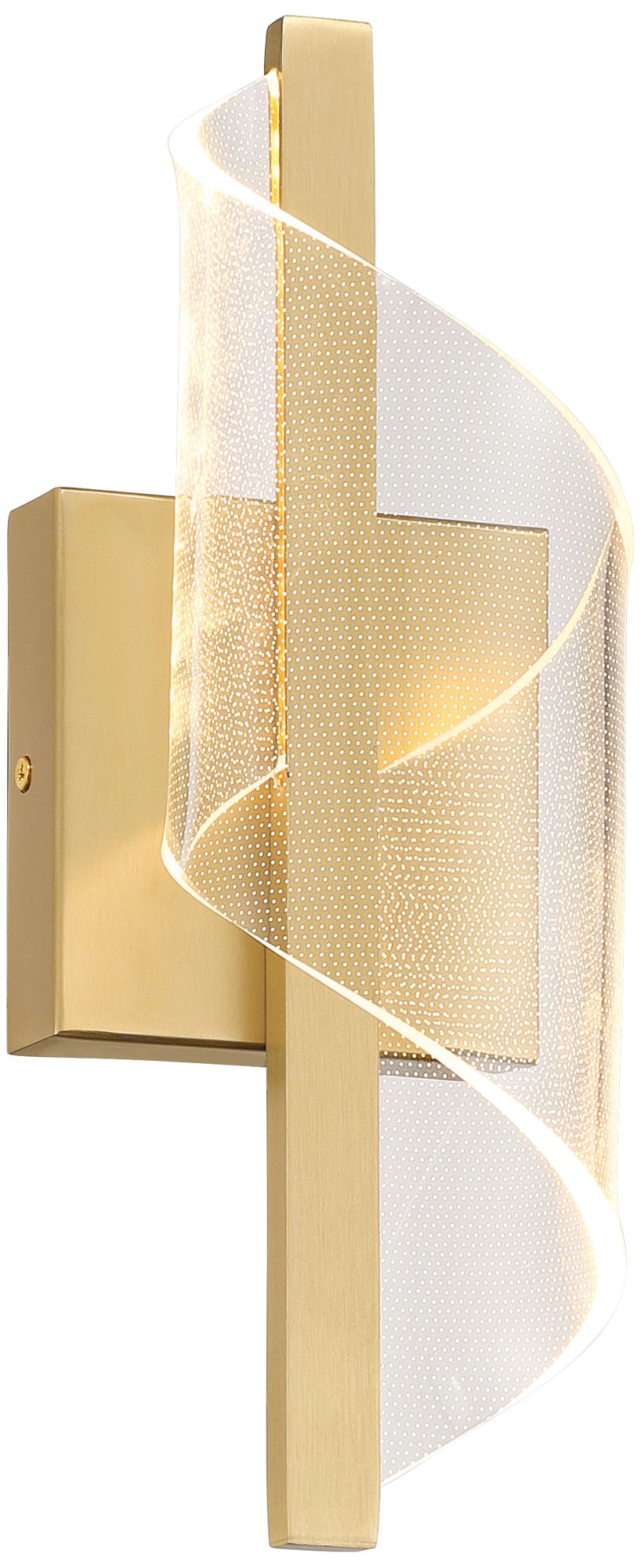 Image 7 Possini Euro Cecilia 13" High Brushed Gold CCT LED Wall Sconce more views