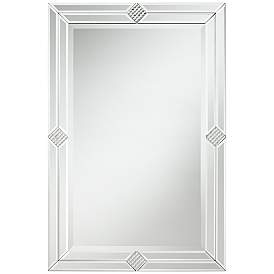 Image3 of Possini Euro Cecilia 35 1/2" x 23 3/4"Rectangular Diamond Mirror