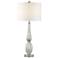 Possini Euro Celest White Glass Table Lamp