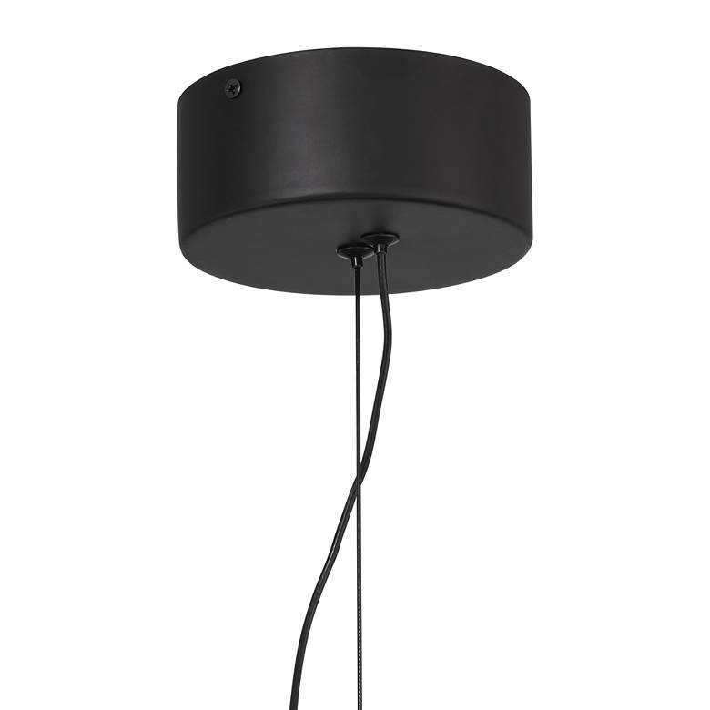 Image 6 Possini Euro Celestine 23 3/4" Sanded Black LED Ring Pendant Light more views