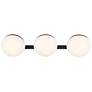 Thumbnail2 of Possini Euro Celine 23" Wide Black 3-Light Bath Light