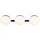 Possini Euro Celine 23" Wide Black 3-Light Bath Light