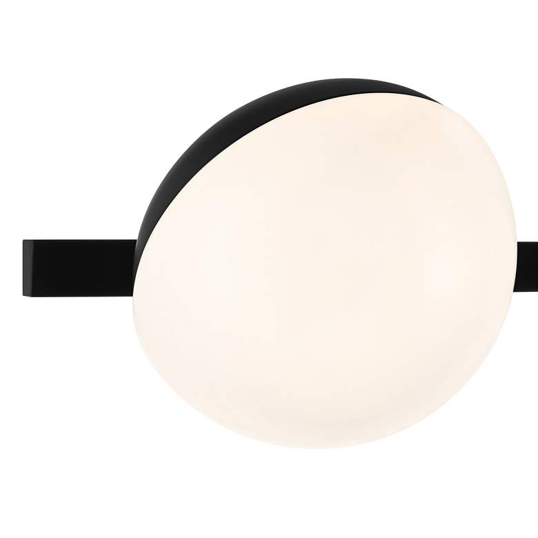 Image 3 Possini Euro Celine 23" Wide Black 3-Light Bath Light more views
