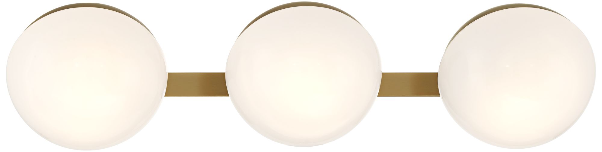 Possini Euro Celine 23" Wide Warm Brass 3-Light Bath Light