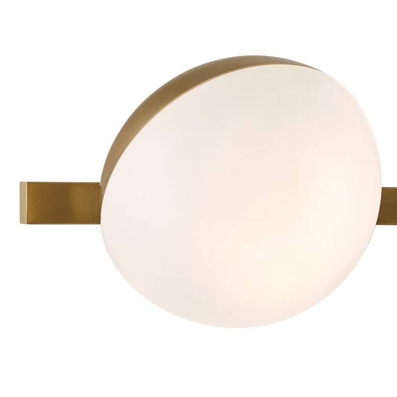 Image 3 Possini Euro Celine 23" Wide Warm Brass 3-Light Bath Light more views