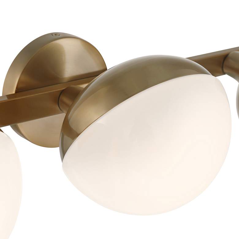 Image 4 Possini Euro Celine 23" Wide Warm Brass 3-Light Bath Light more views